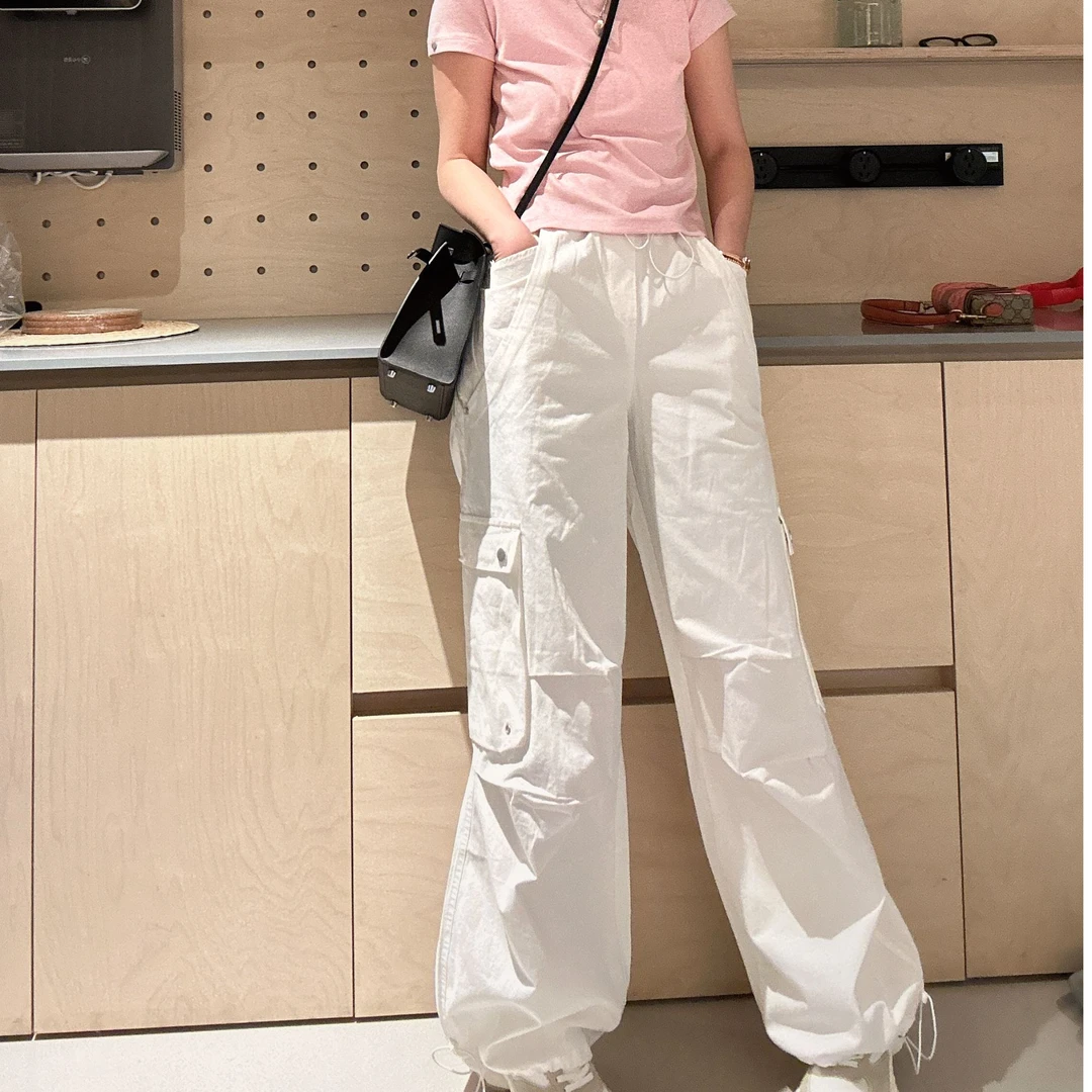 【大小姐家】欧韩货工装休闲阔腿裤510026