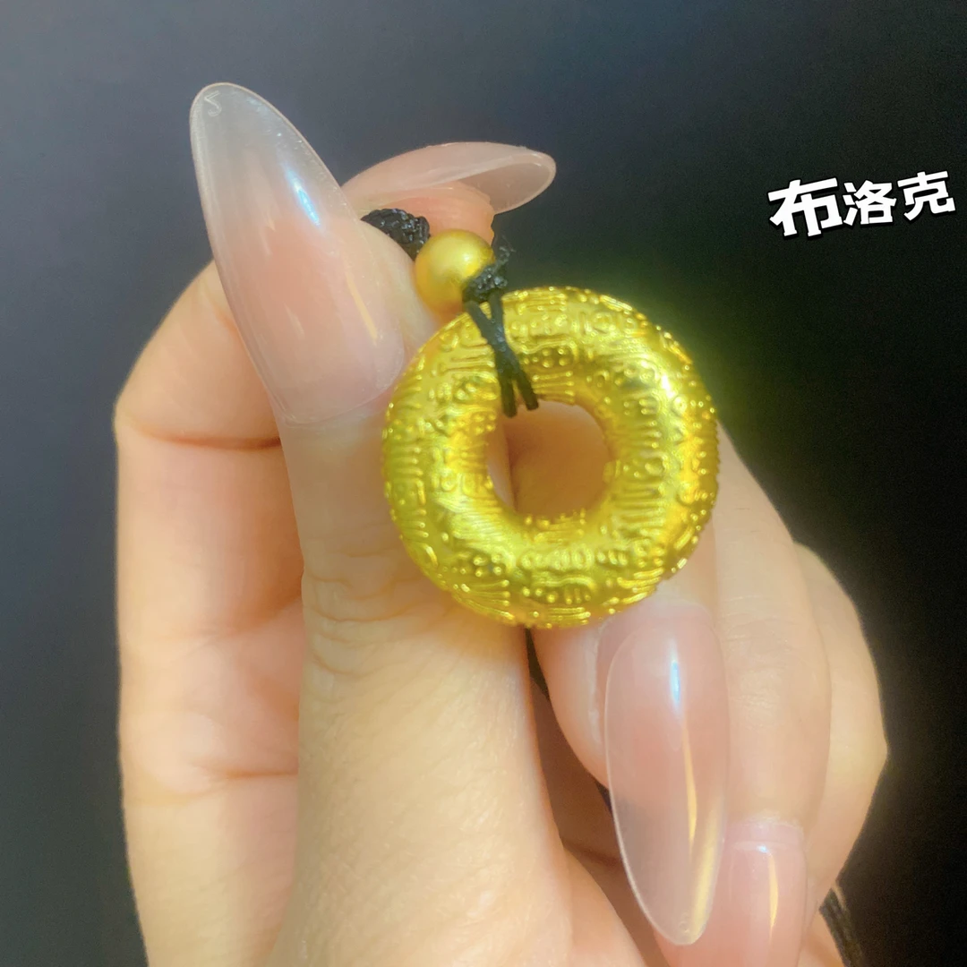 铜合金吊坠 百福同心圆甜甜圈平安扣032#