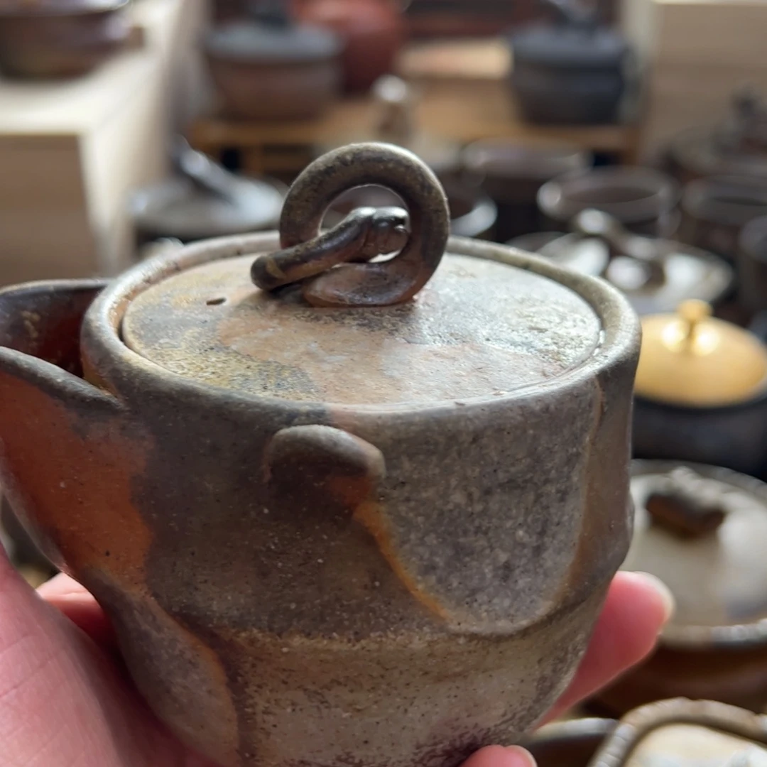 小西陶古备前宝瓶来**茶