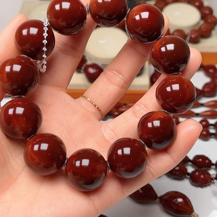 橄榄核手串观**涛玉化光珠