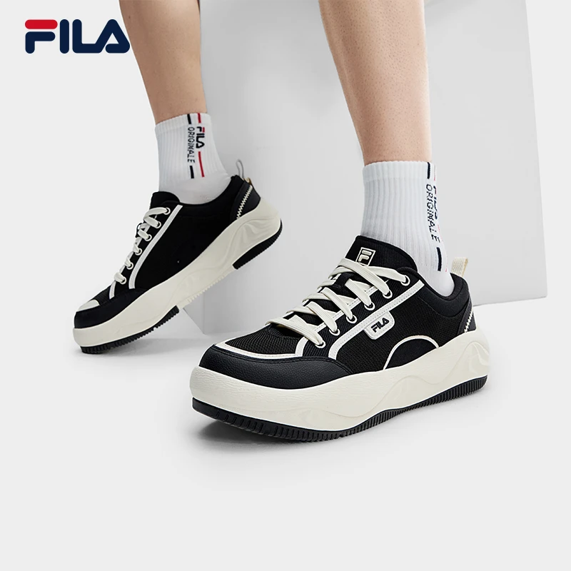 Fila/斐乐男女鞋【曲奇鞋】春夏季情侣户外百搭薄底板鞋运动鞋