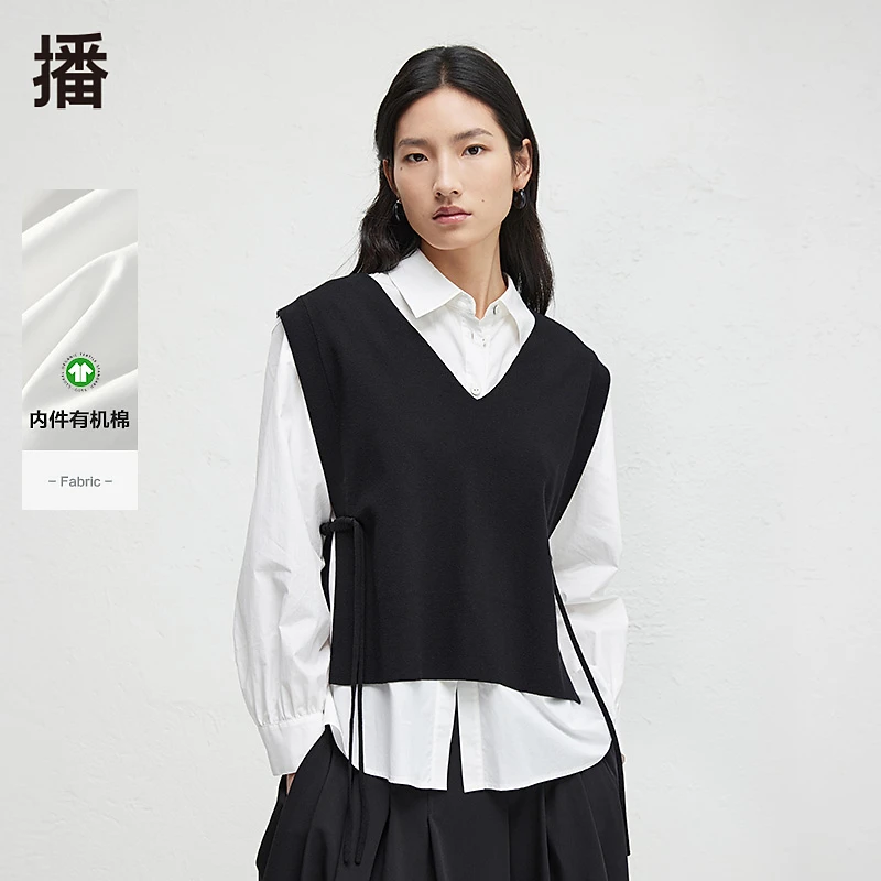 播秋季长袖舒适正肩设计时尚休闲设计感女士衬衫DDR3CD5049