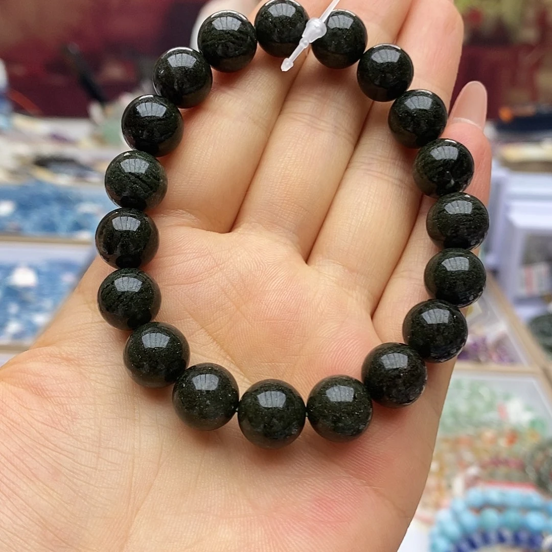 水晶手串未镶嵌F002满盆绿幽灵11m