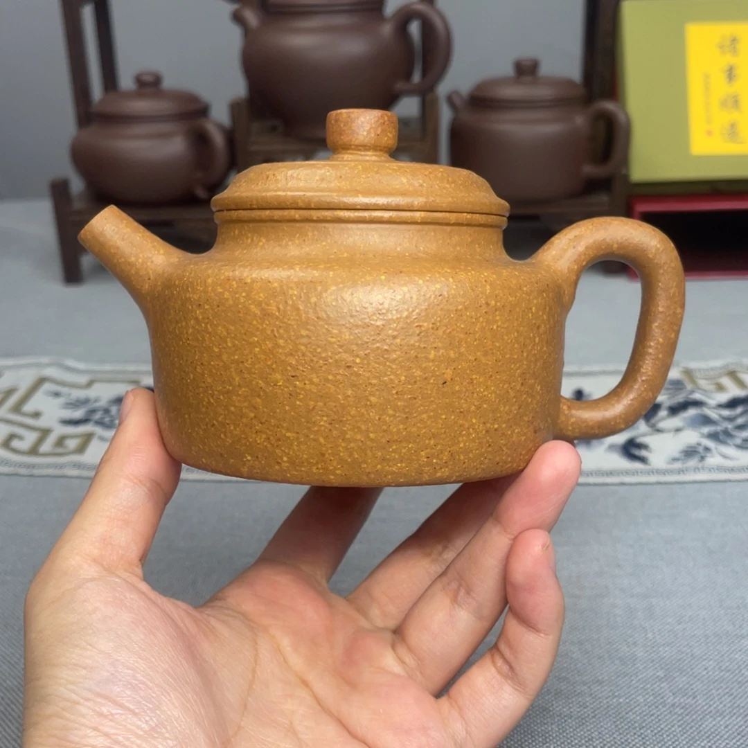 雨***石茶杯紫砂梨皮黄段 德中240