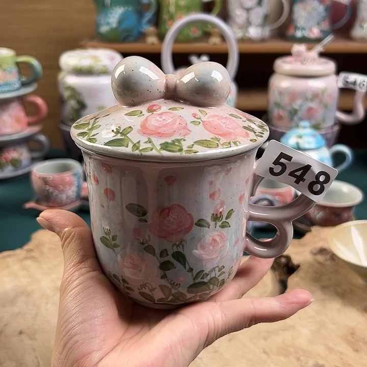 黑***6景德镇陶瓷手绘作品548