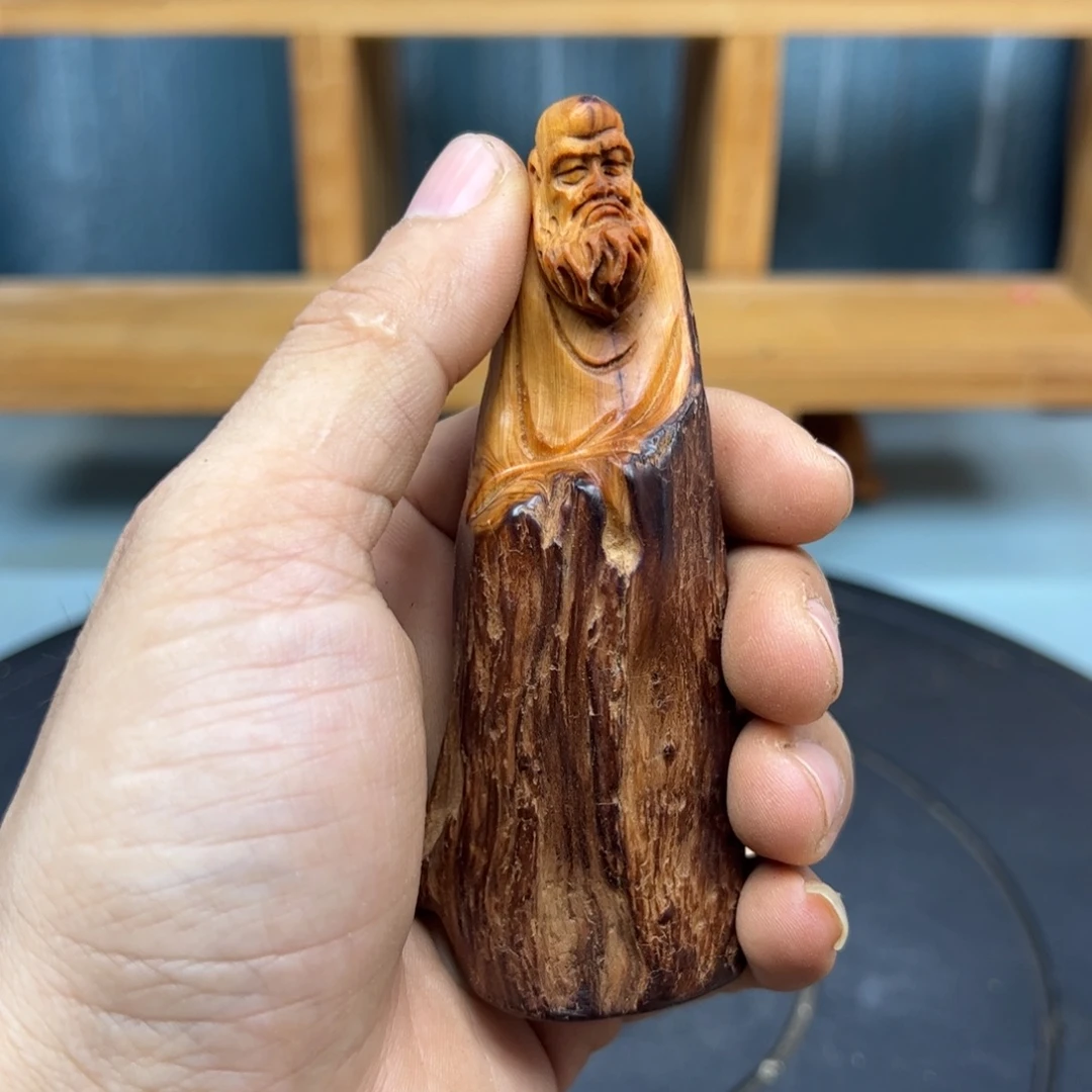 拿****木崖柏木摆件手把件