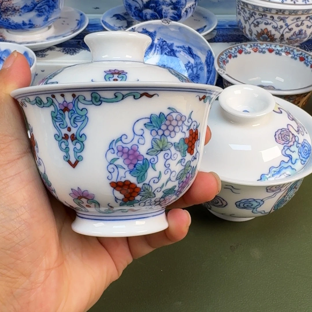 景德镇纯手绘茶具圆圆227
