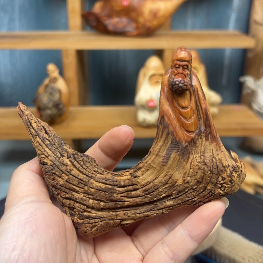 木灿*崖柏木摆件手把件，
