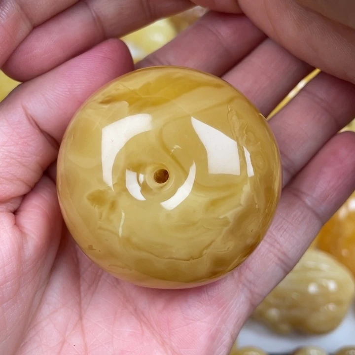 未镶嵌蜜蜡裸石?***?蜜蜡重53.3克