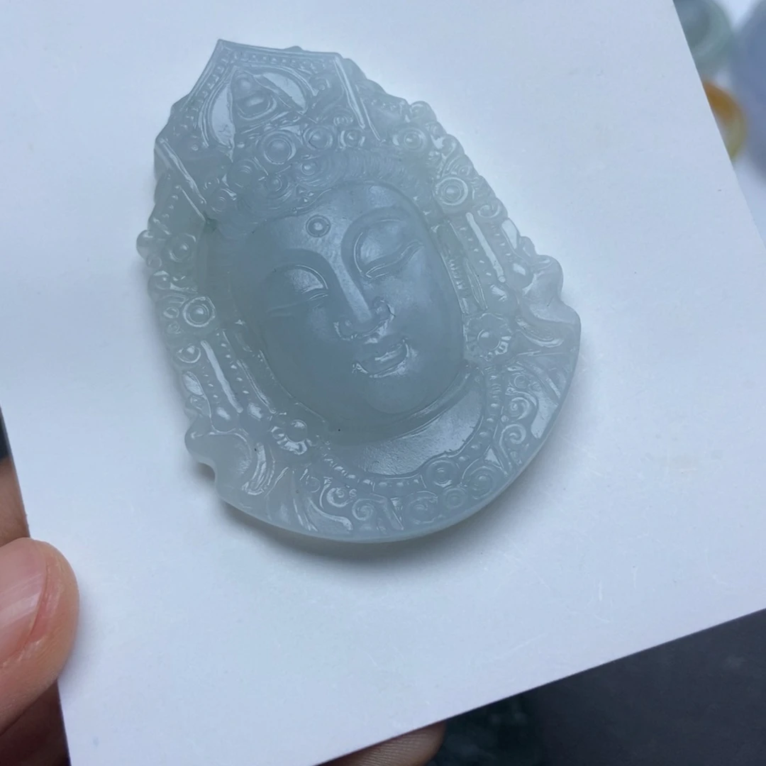 未镶嵌定制翡翠观音头