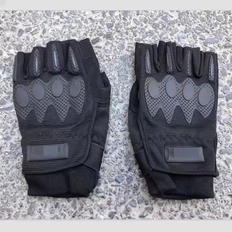 新式半指内手套黑色制式训练户外骑行攀岩防滑战术手套