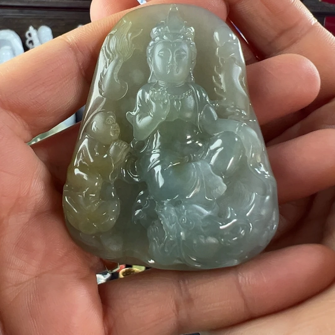 翡翠未镶嵌手镯天然翡翠挂件