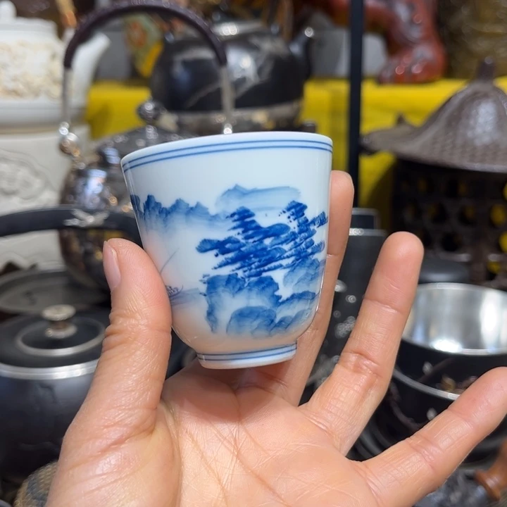 蜜安罐瓷香炉锡茶则