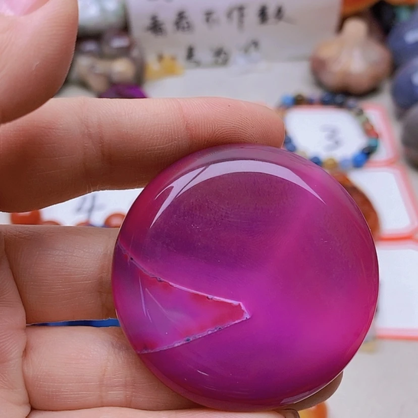 【闪购商品】未镶嵌玛瑙/玉髓珠宝半成品心**成