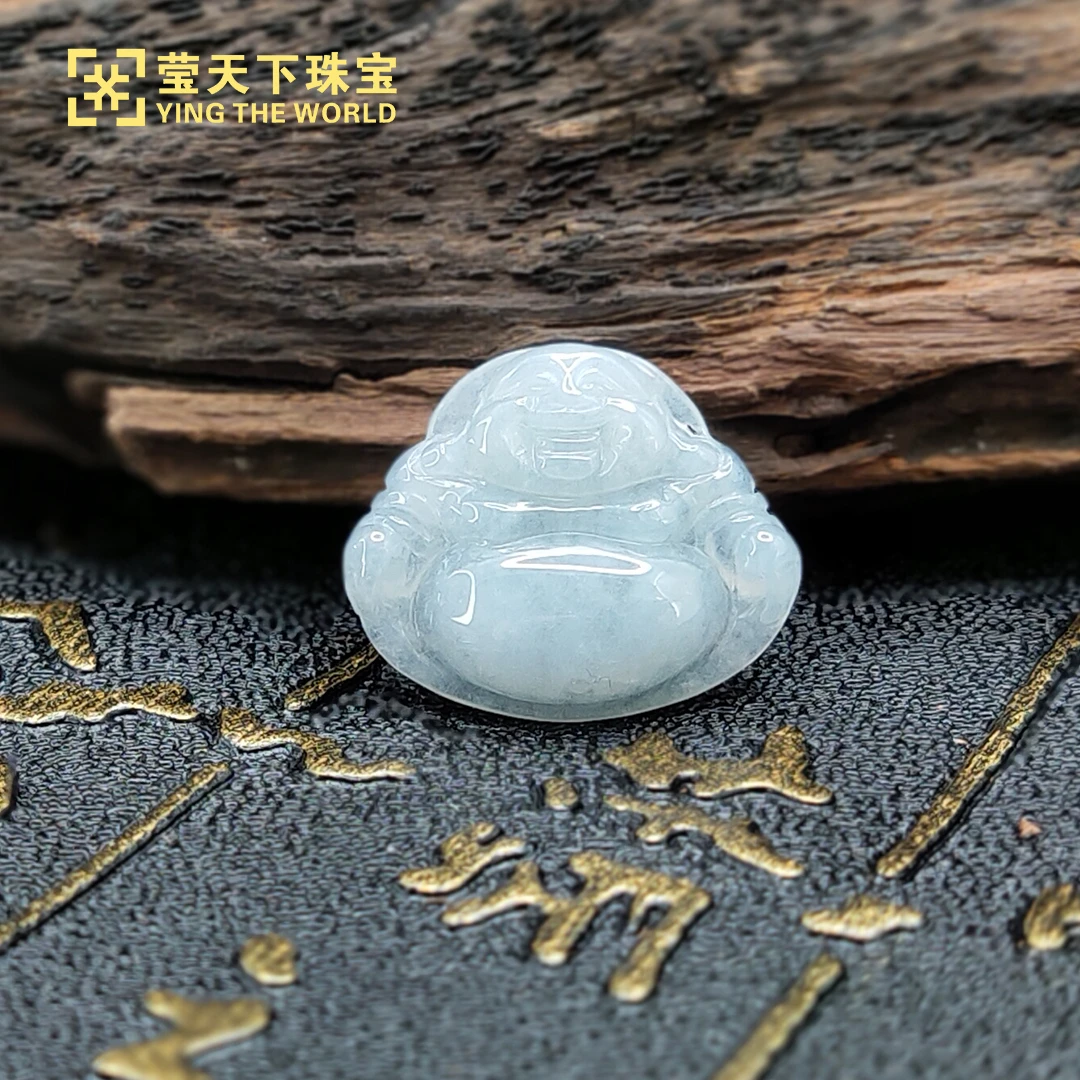 YTW翡翠白佛公（天然翡翠多样性发货介意勿拍）