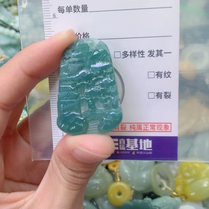 翡翠未镶嵌吊坠(不含链)