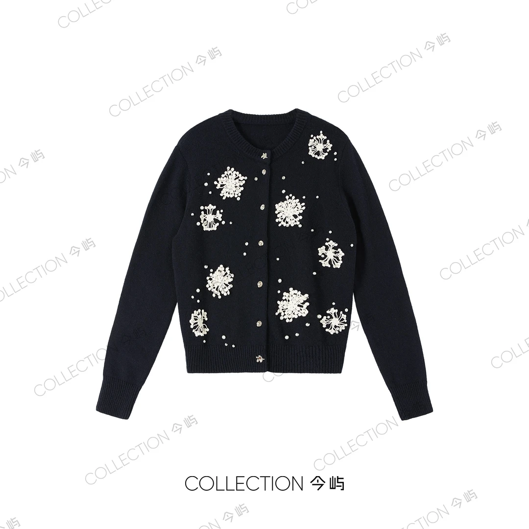 Collection今屿【白茶月光】长袖针织外套 JY250804M-10