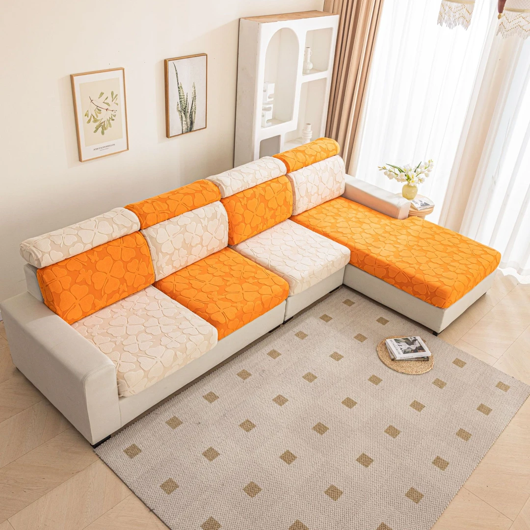 （E）超厚毛茸茸高货沙发套罩清仓捡漏高弹面料四季通用防猫抓