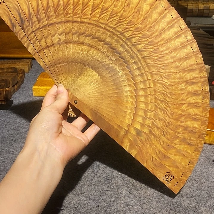 春***风金丝楠金丝楠扇子21