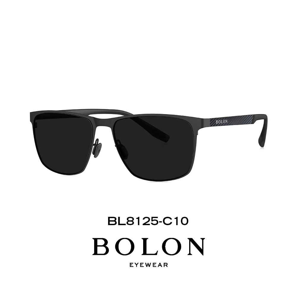 BOLON暴龙25年新款偏光钓鱼眼镜方框太阳镜开车驾驶墨镜男BL8125