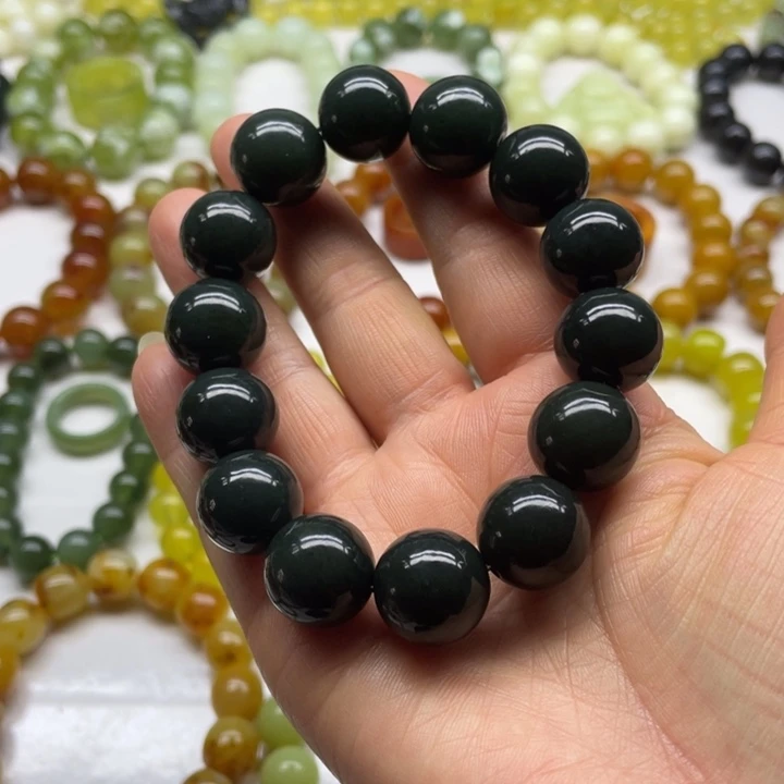 和田玉手串卡16未镶嵌