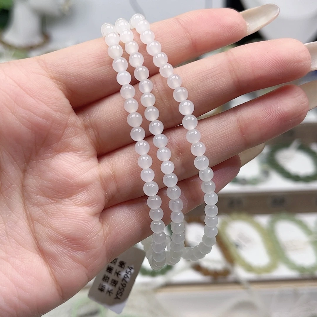 胡***卜和田玉未镶嵌手串