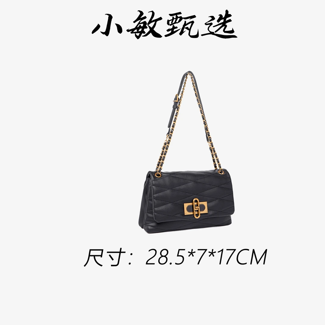 【小敏精选】渠道货QYX-98057-黑色夏季轻奢百搭时尚女包