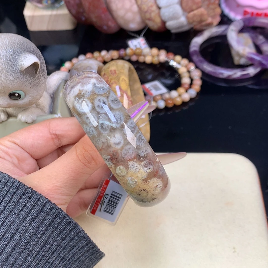 【闪购商品】颈饰未镶嵌硅化珊瑚（珊瑚玉）72号55口