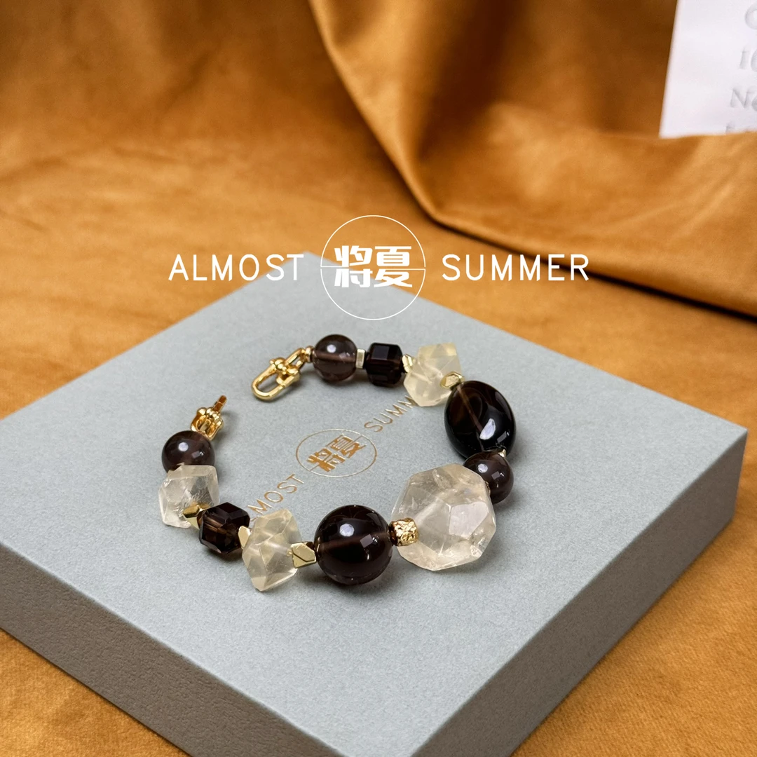 合金手链 【晶柠冰茶手链】将夏