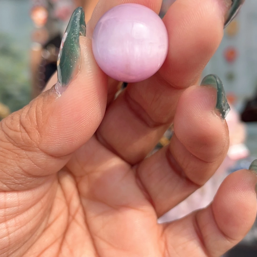 水晶手串未镶嵌17.5mm紫锂辉单珠