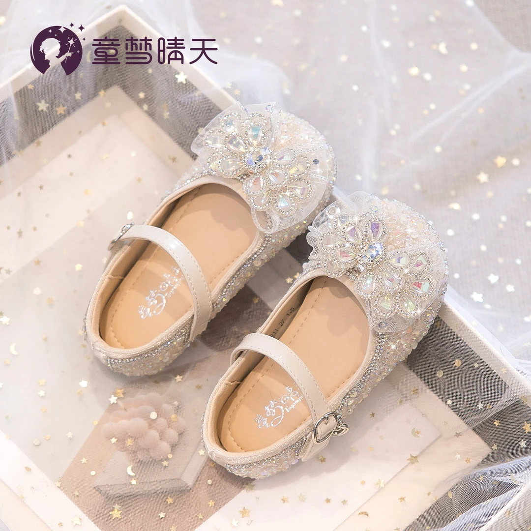 童梦晴天女童公主鞋春季新款儿童皮鞋软底小女孩礼服鞋单鞋宝宝鞋