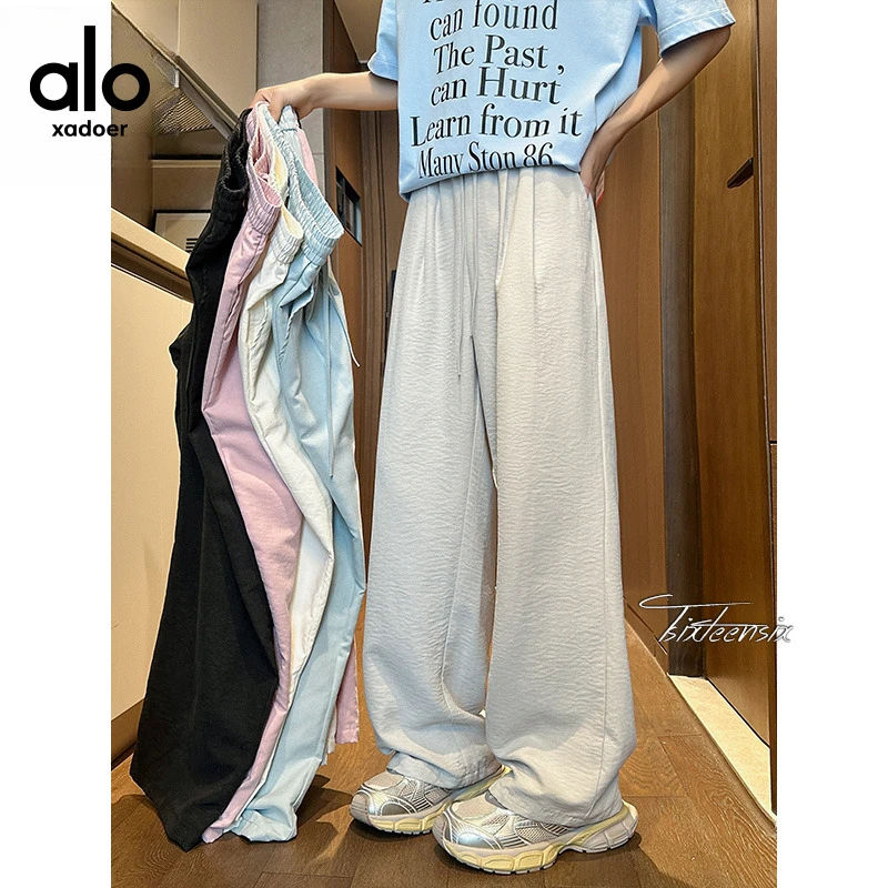 Aloxadoer新款运动时尚裤子潮流爆款裤直筒修身宽松百搭秋冬裤男