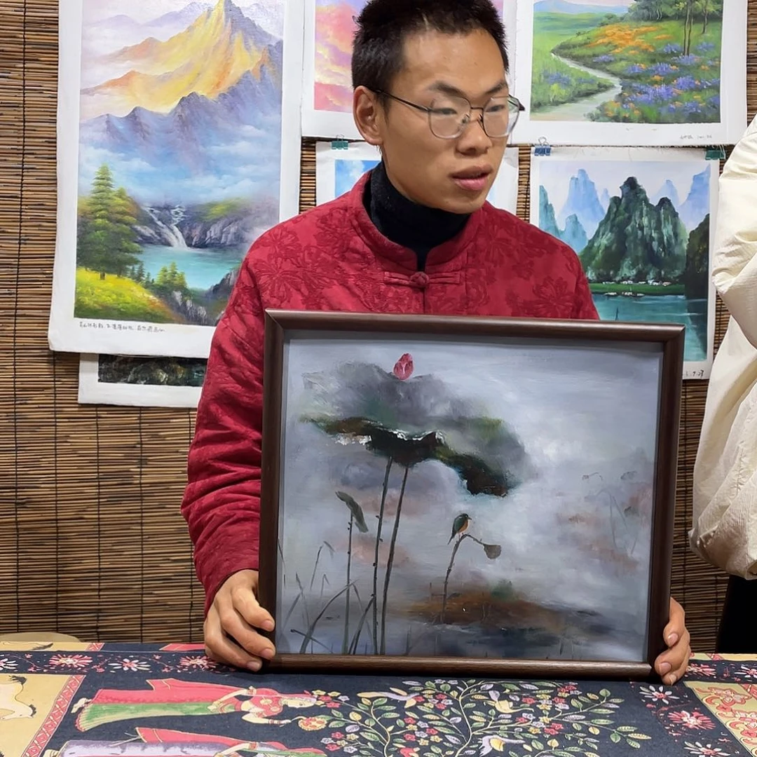 油画薇爽帮恭喜竞拍成功！