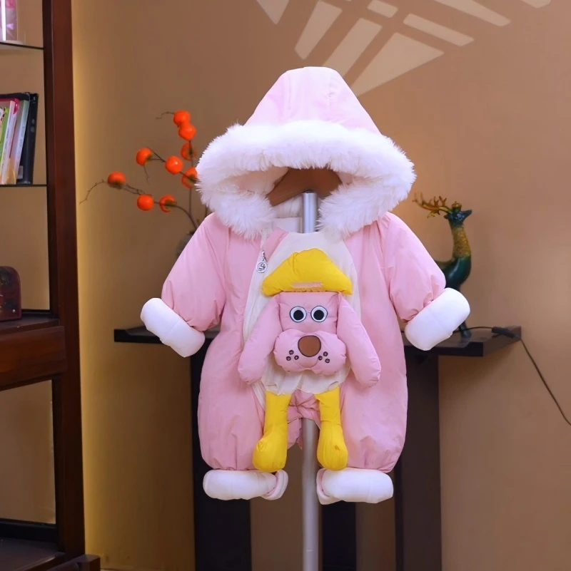 【小狗】新生婴儿衣服冬装可爱超萌宝宝冬季外出服幼儿加厚棉服儿童
