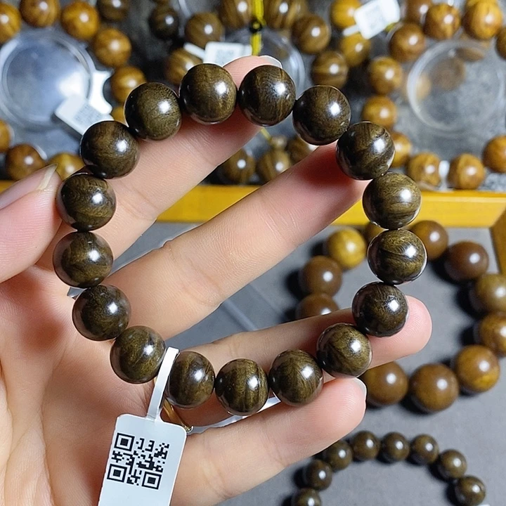 手串/手链楠木（金丝楠）阴沉水波纹1.2