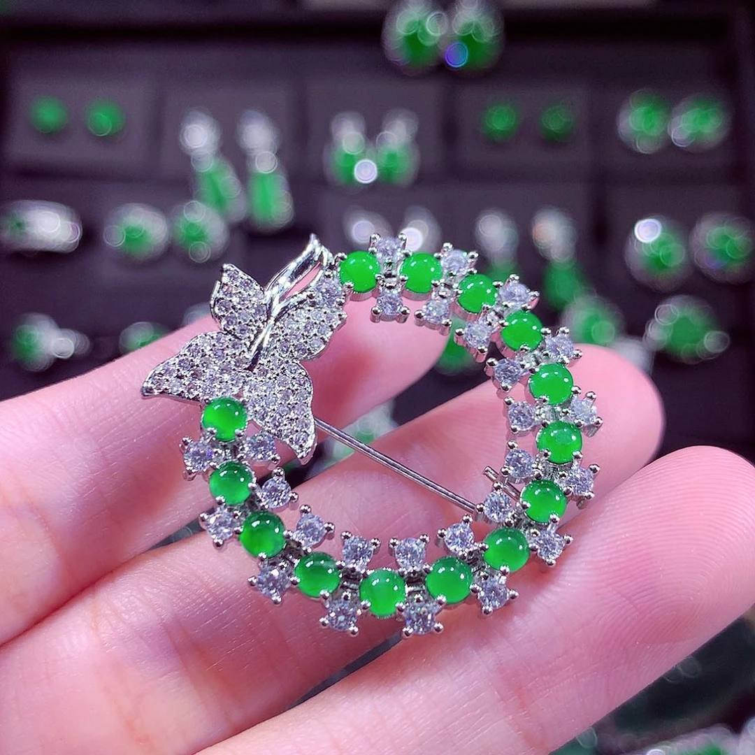 颈饰未镶嵌翡翠天然