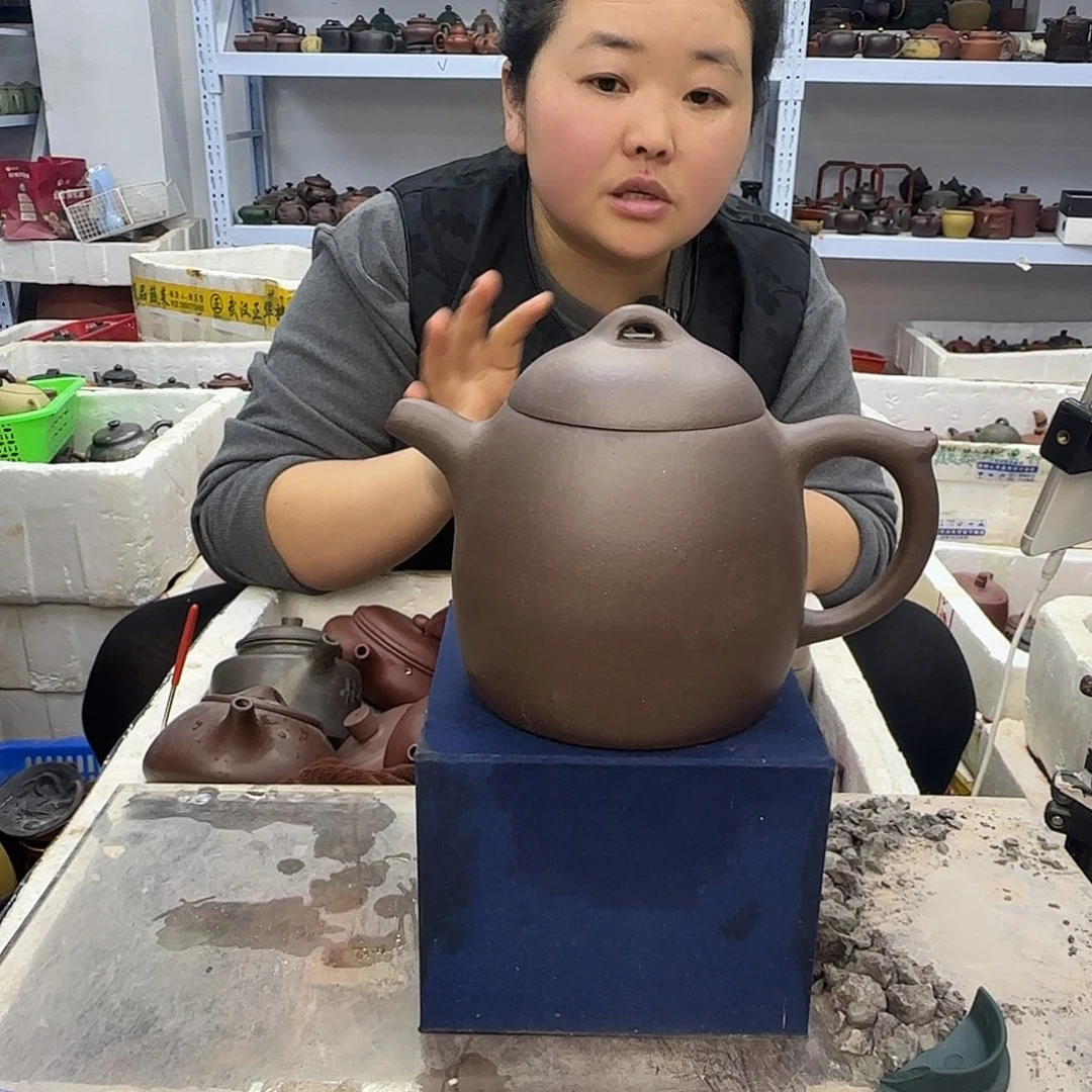 茶壶紫砂宜兴紫砂壶瑕疵处理