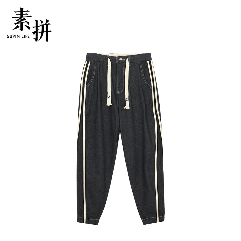 素拼牛仔裤SPBZK323122AM