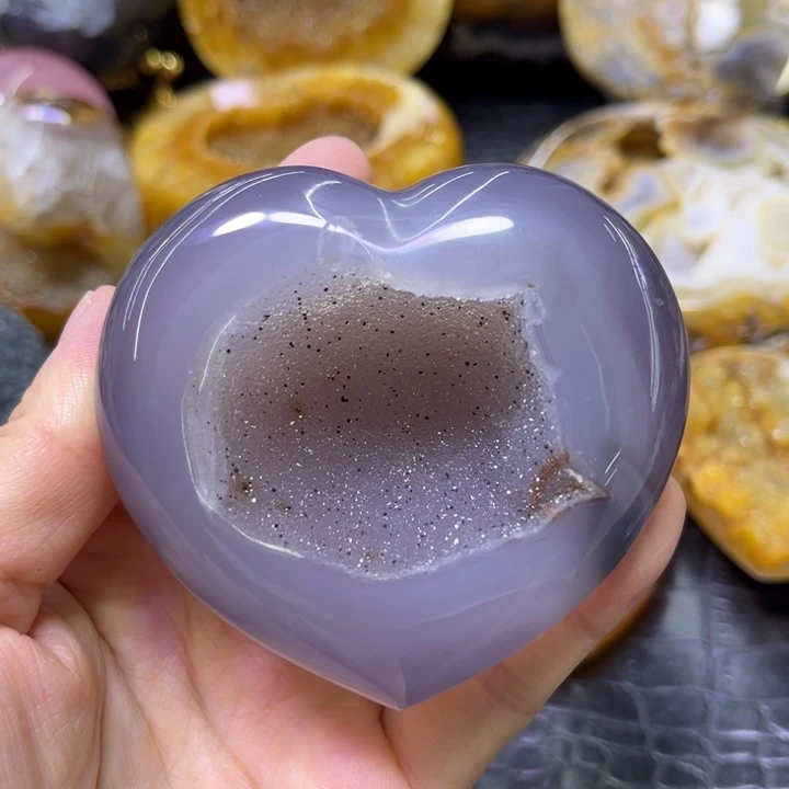 未镶嵌发饰水晶爱心洞