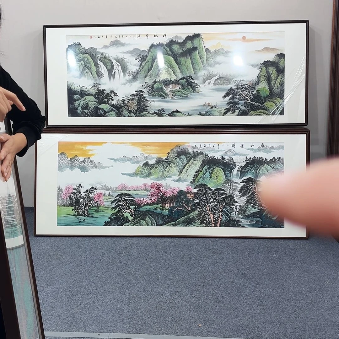 国画手绘作品210×80尺寸