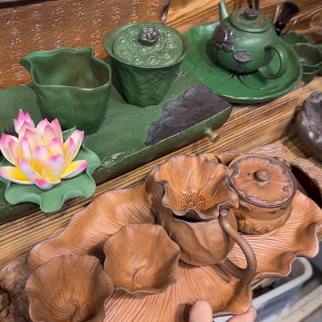 裸烧老岩泥原矿茶具