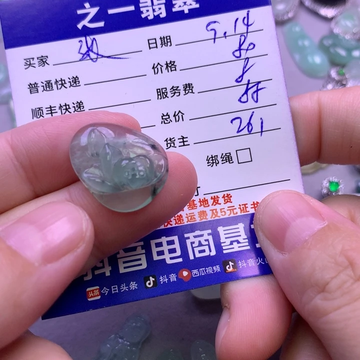 颈饰未镶嵌翡翠张***人