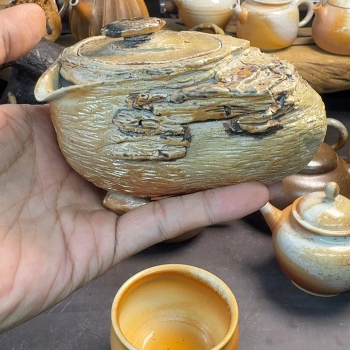陶远手作柴窑石头壶