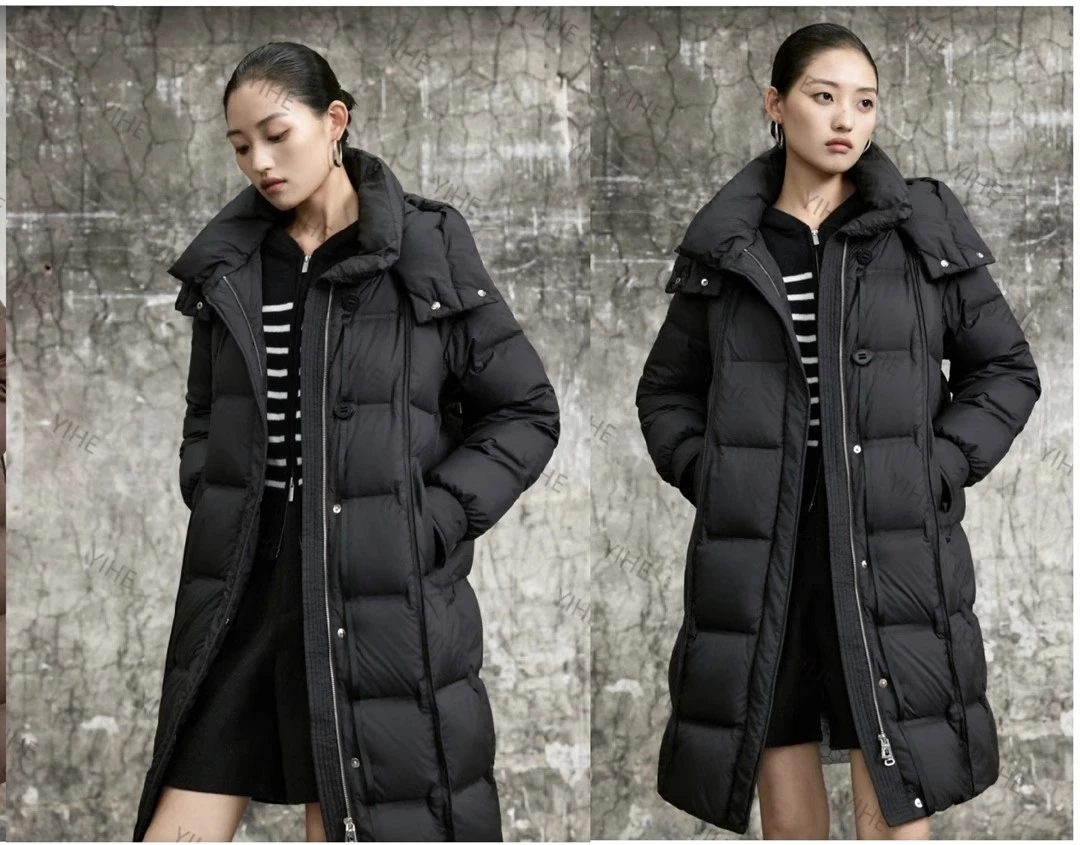 【SLS吴老板】衣长94中长款石墨烯黑金羽绒服冬季 506