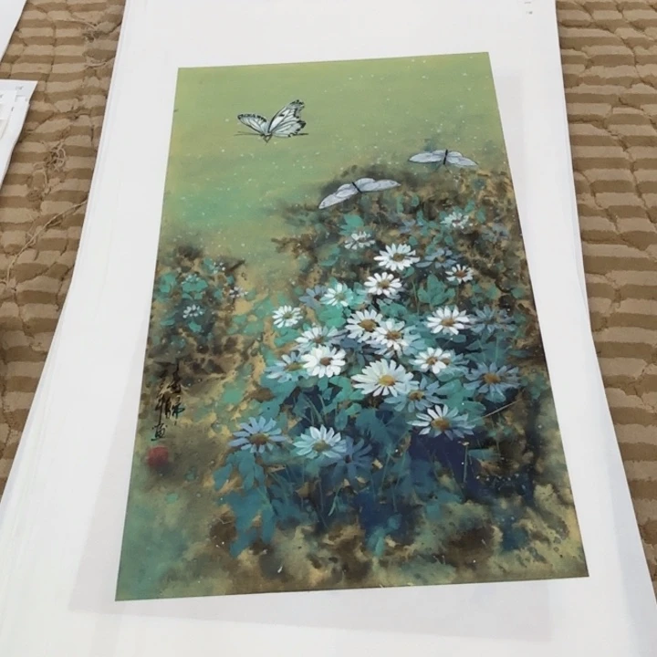 国画花鸟的翅膀和翅膀是一样长在