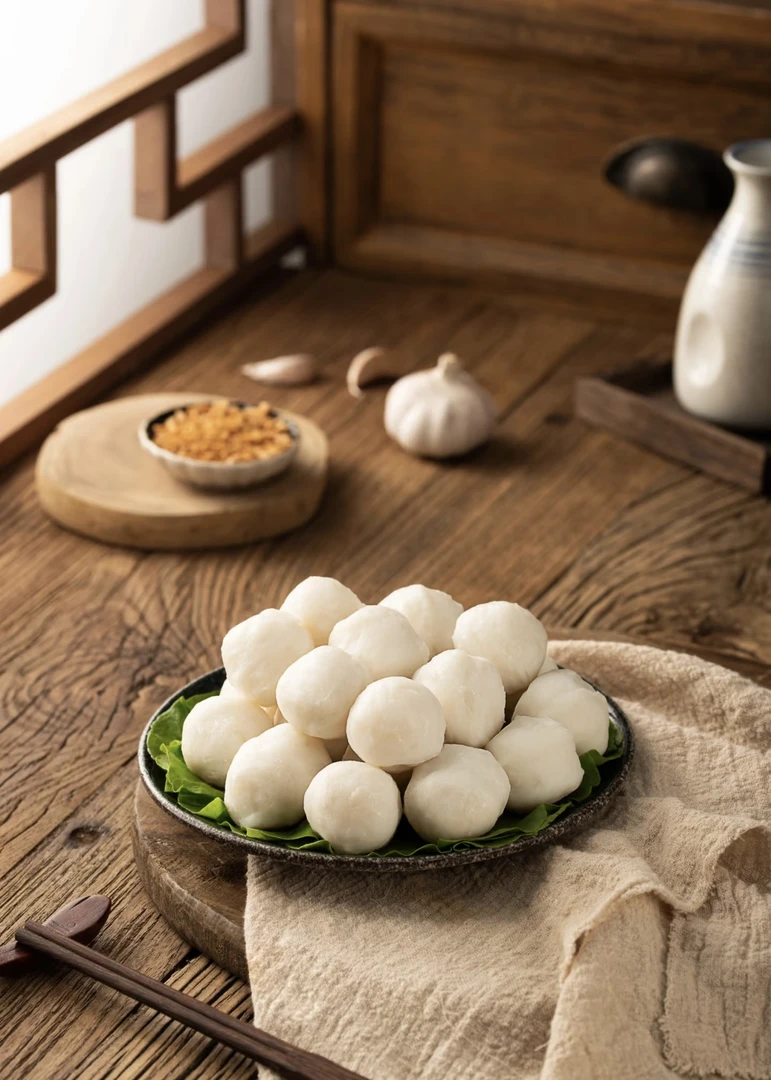 潮汕惠来正宗手打那哥鱼丸新鲜火锅煮汤煮粿麻辣烫关东煮食材