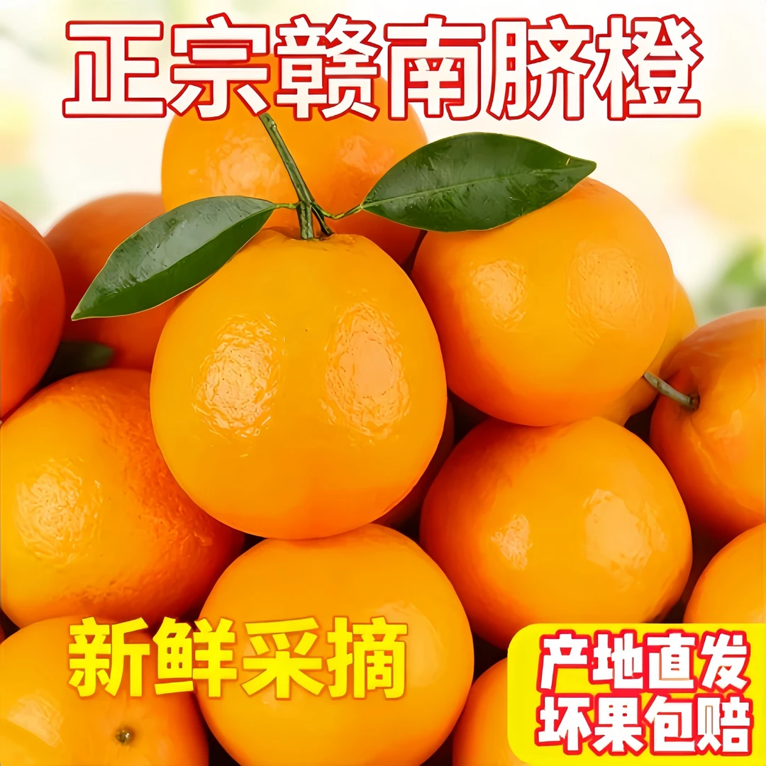 正宗江西赣南脐橙现摘新鲜清甜多汁产地直发水果多仓发货
