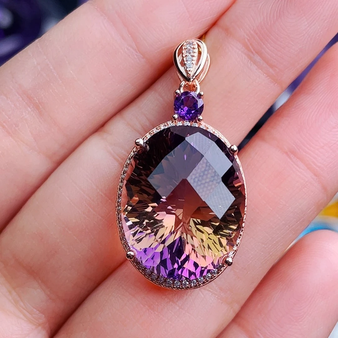 银S925镶嵌戒指水晶天然保真