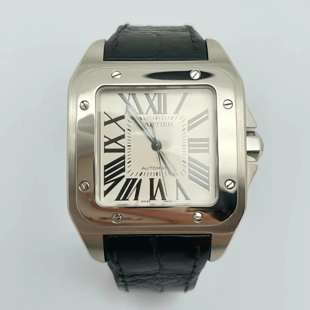 95新 Cartier/卡地亚 山度士/W20073X8/51.1*41.3表径/单表