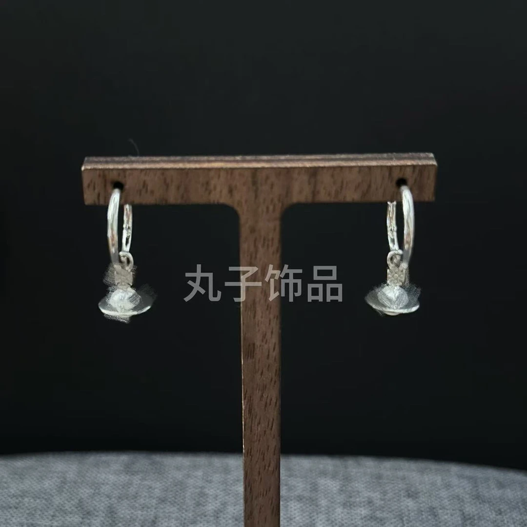 铜合金仿珍珠耳饰 铜合金耳饰-耳饰-WZ-小飞碟百搭高级气质